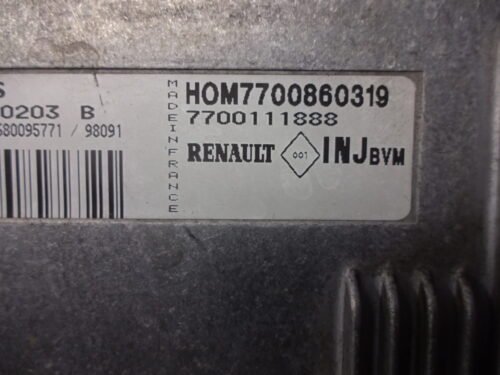 Centralita del motor Renault megane S115300203B HOM7700860319 7700111888