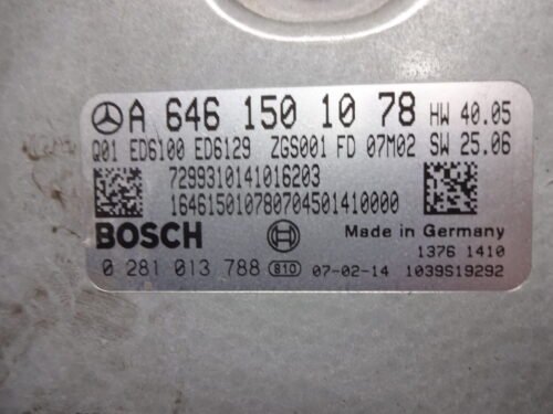 Centralita del motor Mercedes Vito 0281013788 A6461501078 Q01