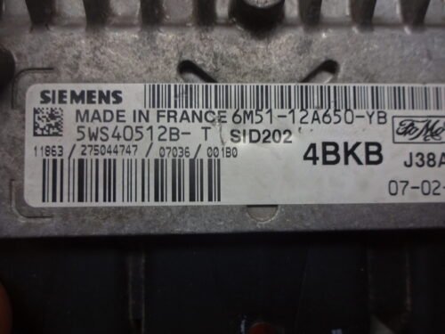 Centralita del motor Ford Focus 6M51-12A650-YB 5WS40512B-T 6M5112A650YB 5WS40512BT