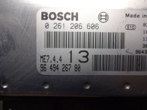 Centralita del motor Citroen 9649426780 ME7.4.4 13 0261206606 BOSCH 0 261 206 60