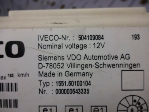 Cuadro de instrumentos Iveco Daily 504109084 1551.60100104