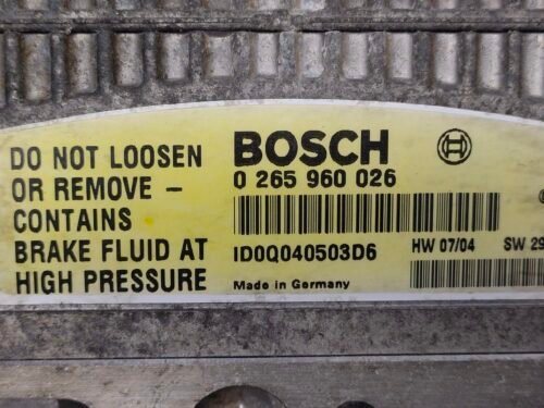 A0054317912 Q1 0265250091 0265960026 A 005 431 79 12 0 265 250 091 0 265 960 026 ABS Mercedes E W211 A0054317912 Q1 0265250091 0265960026 A 005 431 79 12 0 265 250 091 0 265 960 026