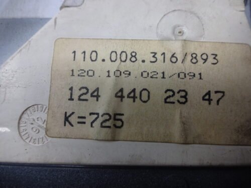 Cuadro de instrumentos Mercedes W124  1244402347 1245423501 1245421016 1245429069