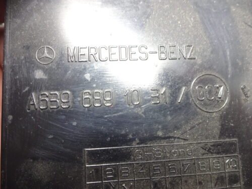 Unidad de cabeza de reproductor de CD Radio Audio Mercedes Vito W639 A6396891031