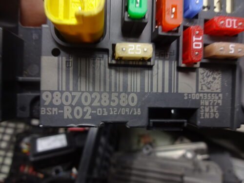 BSM Caja de fusibles Peugeot Citroën 9807028580 BSM-R02-01