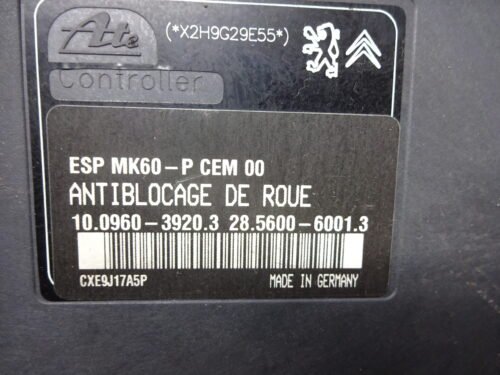 ABS PEUGEOT 207 9665345380 10020603834 10096039203