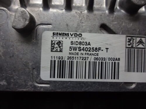 Centralita del motor Peugeot Citroen 5WS40258FT 5WS40258F-T 9655534080 9661835380