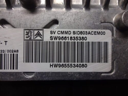Centralita del motor Peugeot Citroen 5WS40258FT 5WS40258F-T 9655534080 9661835380