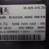 A/C System Clima panel de control  CITROEN C5 96829415ZD  5HB009332-05 K32260050019