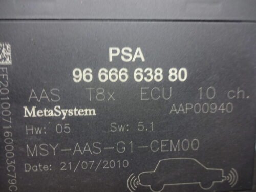 Módulo de aparcamiento Peugeot 3008 9666663880 PSA AAP00940