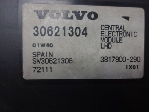 Central Módulo electrónico Volvo V40 30621304 01W40 SW30621306 3817900-290