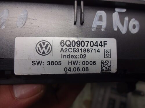 A/C System Clima panel de control  VW POLO 6Q0 907 044 F 6Q0907044F