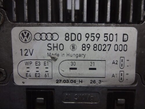 Relé del ventilador del radiador AUDI A6 8D0959501D 898027000