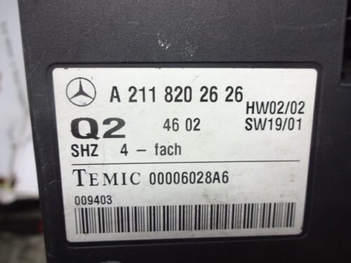 A2118702026 Unidad de control calefacción de asiento Mercedes A2118702026