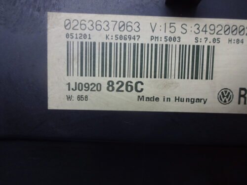 1J0920826C 0263637063 Cuadro de instrumentos VW Golf IV 1J0920826C 0263637063