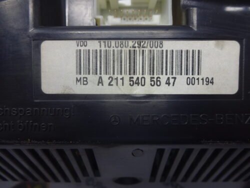 Cuadro de instrumentos Mercedes W211 E320 A2115405647 110080292/0008
