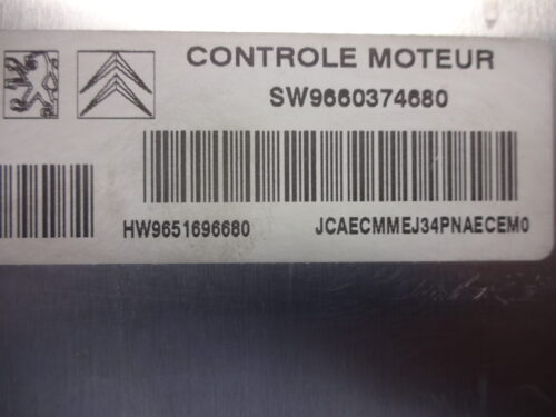 Centralita del motor CITROEN SW9660374680  9660374680 9651696680 HW9651696680