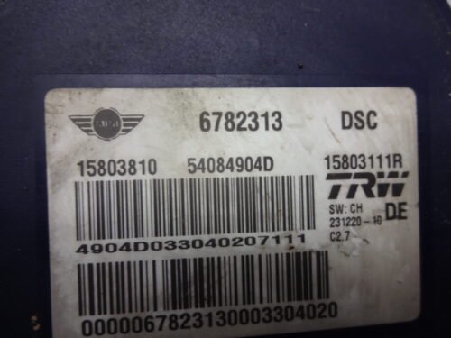 ABS  Mini Cooper  6782313 54084904D 15803810 15803111R
