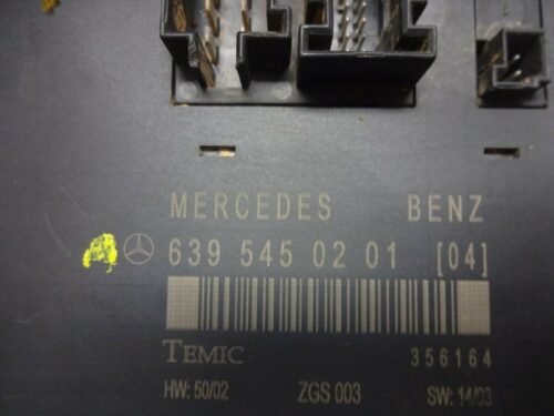 Controlador Confort Mercedes Vito W639 6395450201 A6395450101 ZGS 003 TEMIC