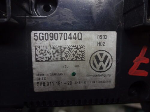 A/C System  Clima panel de control  VW Golf  5G0907044Q 5HB011181-20
