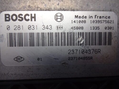Centralita del motor Renault Megane 0281031343 237104376R 237104855R