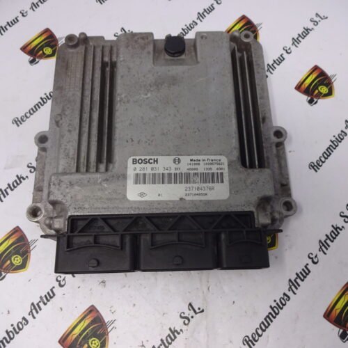 Centralita del motor Renault Megane 0281031343 237104376R 237104855R