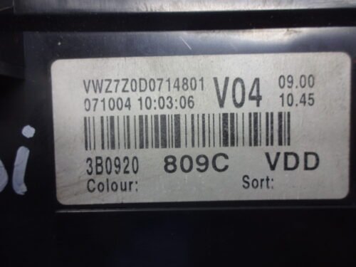 Cuadro de instrumentos VW Passat 3B 3B0920809C 3BO920809C