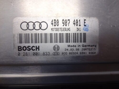 Centralita del motor Audi 4B0907401E 0281001833 4BO907401E