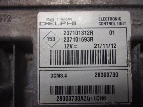 Centralita del motor  RENAULT 237101312R 237101693R DCM3.4