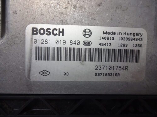 Centralita del motor Renault Trafic Nissan Primastar 0281019840 237101754R 237103316R