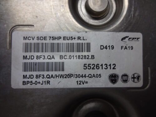 Centralita del motor  Fiat Peugeot 55261312 MJD8F3QA BC0118282B