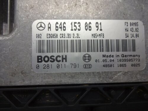 0281011791 A6461530691 Centralita del motor MERCEDES VITO W639 0281011791 A6461530691 A 646 153 06 91