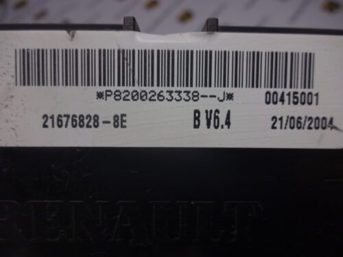 Modulo de control de la carrocería UCH Renault P8200263338J P8200263338-J 8200263338-J