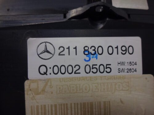 Clima panel de control  Mercedes Clase E W211 2118300190