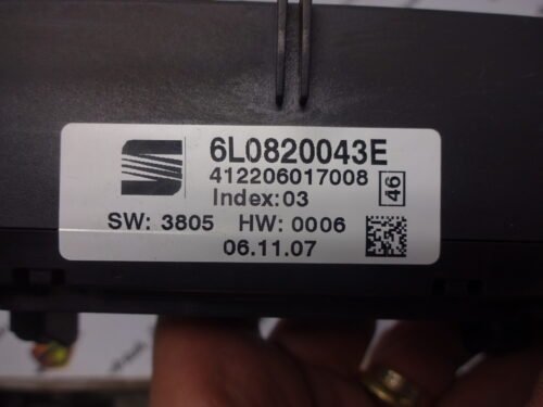 A/C System Clima panel de control Seat Ibiza 6L0820043E 6LO820043E