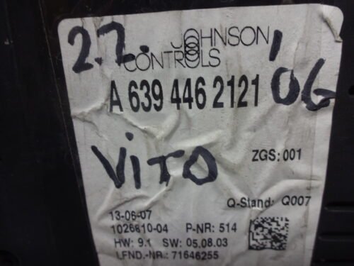 Cuadro de instrumentos Mercedes-Benz Vito Viano W639 A6394462121 ZGS001