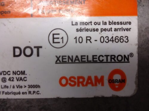 Controlador de Xenon  XENAELECTRON  13.5 VDC NOM DOT