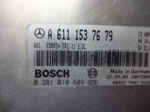 0281010609 A6111537679 Centralita del motor Mercedes-Benz 0281010609 A6111537679