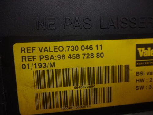 Caja de fusibles BSI  Citroen Xsara  9645872880 73004611
