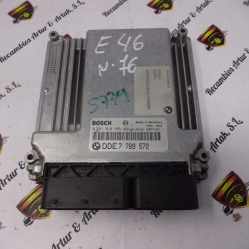 Centralita del motor BMW 320d  BOSCH 0 281 010 565 0281010565 DDE7789572 7791291