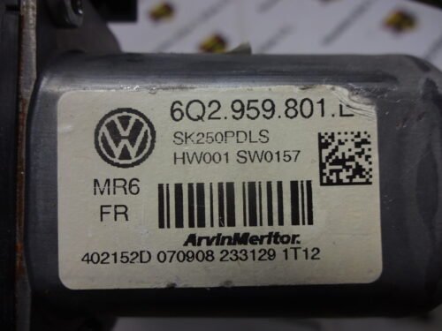 Motor elevalunas delantero derecho SKODA VW 6Q2959801E 6Q2.959.801.E