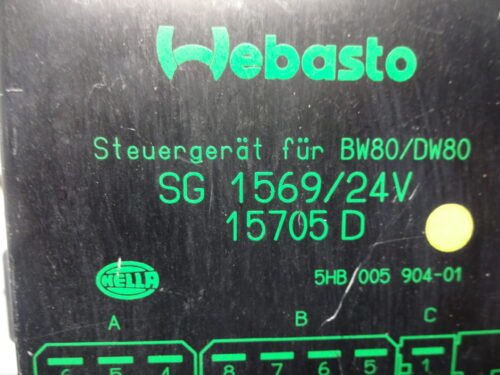 Unidad de control WEBASTO SG1569/24V 15705D 5HB005904-01