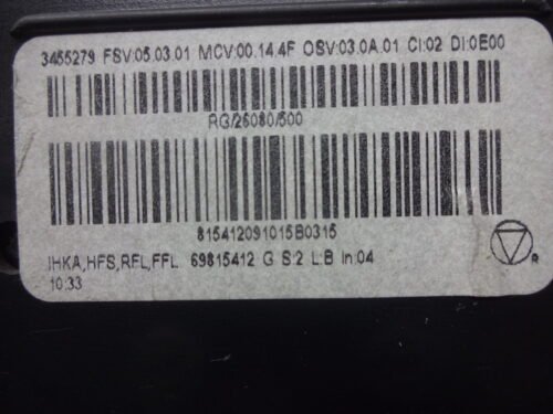 A/C System / Clima panel de control  Mini Cooper 69817002E 69815412 3455279