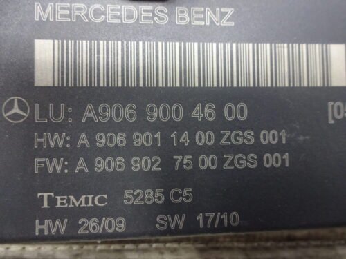 Controlador Confort Mercedes Sprinter A9069004600 9065450101 A9069011400 A9069027500