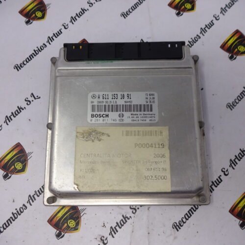 0281011746 A6111531091 Centralita del motor Mercedes Sprinter 0281011746 A6111531091