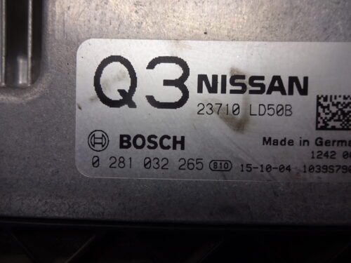 Centralita del motor NISSAN 0281032265 23710LD50B 23710 LD50B Q3