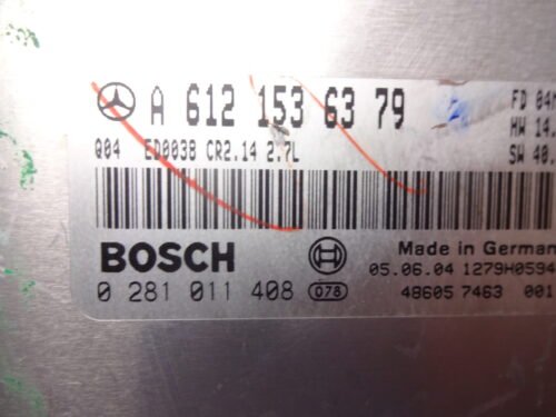 Centralita del motor Mercedes Benz Ml W163 0281011408 A6121536379