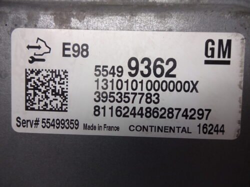 Centralita del motor / Engine control unit Opel Insignia 55499362 55499359
