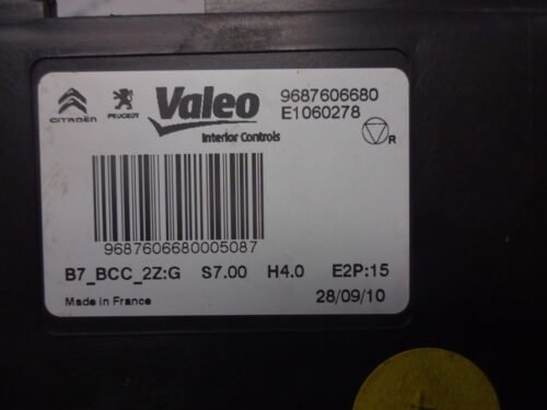 Unidad de control CITROEN PEUGEOT 9687606680 E1060278 VALEO