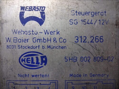 Steuergerät VOLVO 5HB002809-02 5HB00280902 312266 WEBASTO